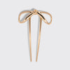 MINI METAL BOW FRENCH HAIR PIN - GOLD