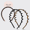 ZIG ZAG HEADBAND 2 PC - BLACK & TORT