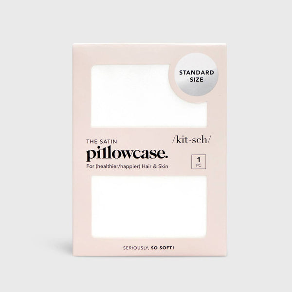SATIN PILLOWCASE STANDARD - IVORY