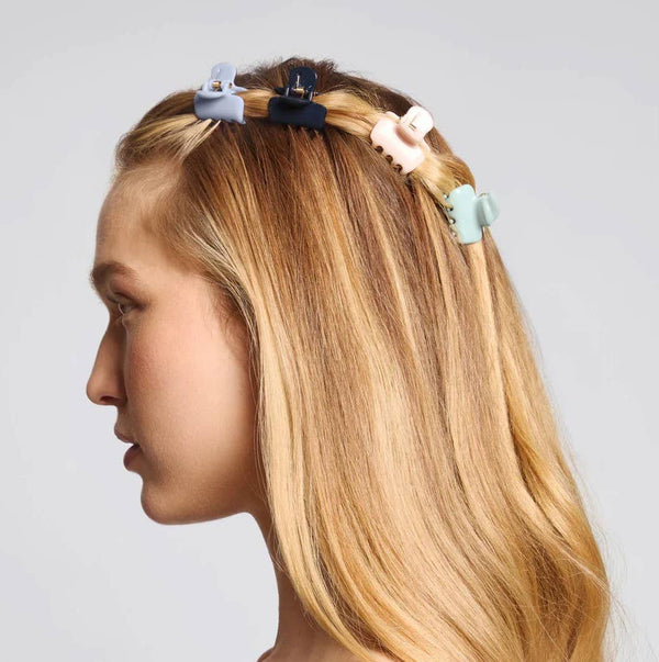 RECYCLED PLASTIC MINI CLOUD CLIPS 8PC SET- GARDEN BOUQUET