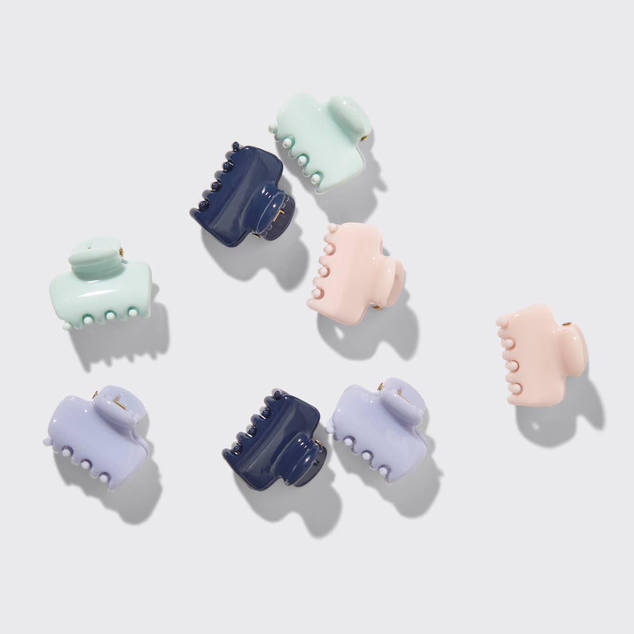 RECYCLED PLASTIC MINI CLOUD CLIPS 8PC SET- GARDEN BOUQUET