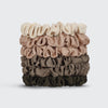 ULTRA PETITE SATIN SCRUNCHIES 6PC - EUCALYPTUS