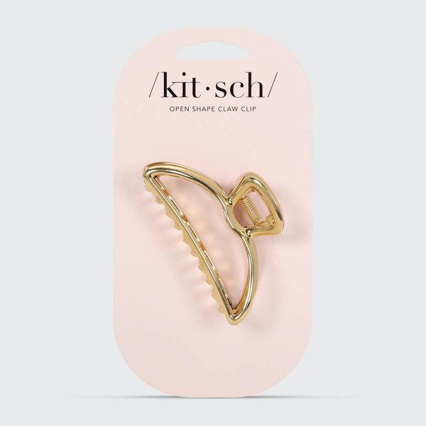 OPEN SHAPE CLAW CLIP - GOLD