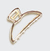 OPEN SHAPE CLAW CLIP - GOLD