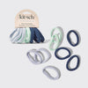 RECYCLED SEAMLESS HAIR ELASTICS 8PC SET- GARDEN BOUQUET