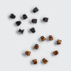 RECYCLED PLASTIC MICRO CLASSIC CLAW CLIPS 16PCSET-BLK & TORT