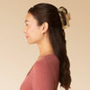 RECYCLED PLASTIC JUMBO OPEN SHAPE CLAW CLIP - CHOCOLATE MARBLE