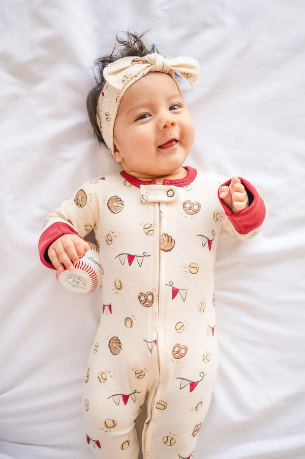 ORGANIC GAME DAY SMOCKED HEADBAND