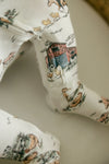 ORGANIC 2-WAY ZIPPER FARM FRIENDS FOOTIE
