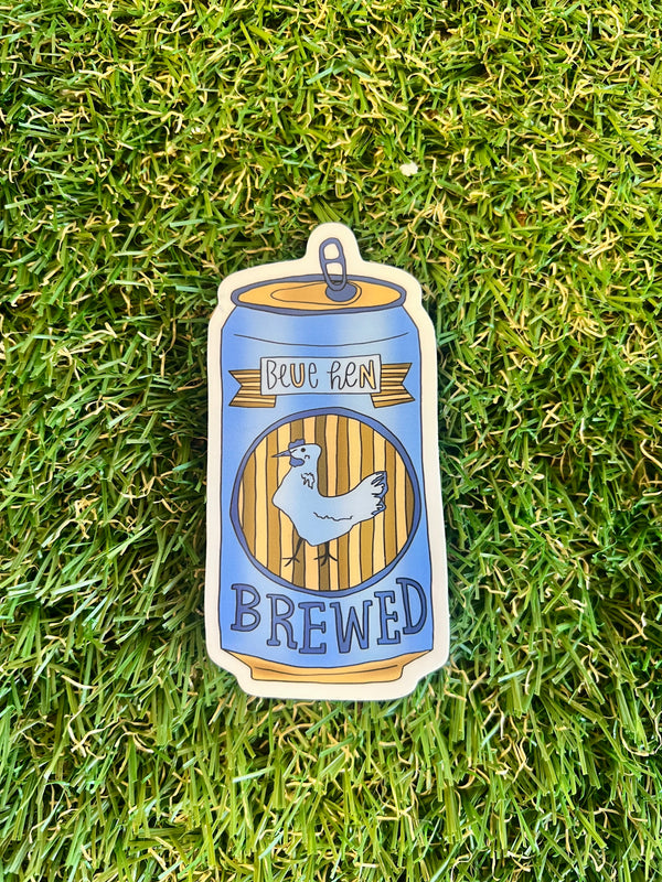 BLUE HEN BREWED STICKER