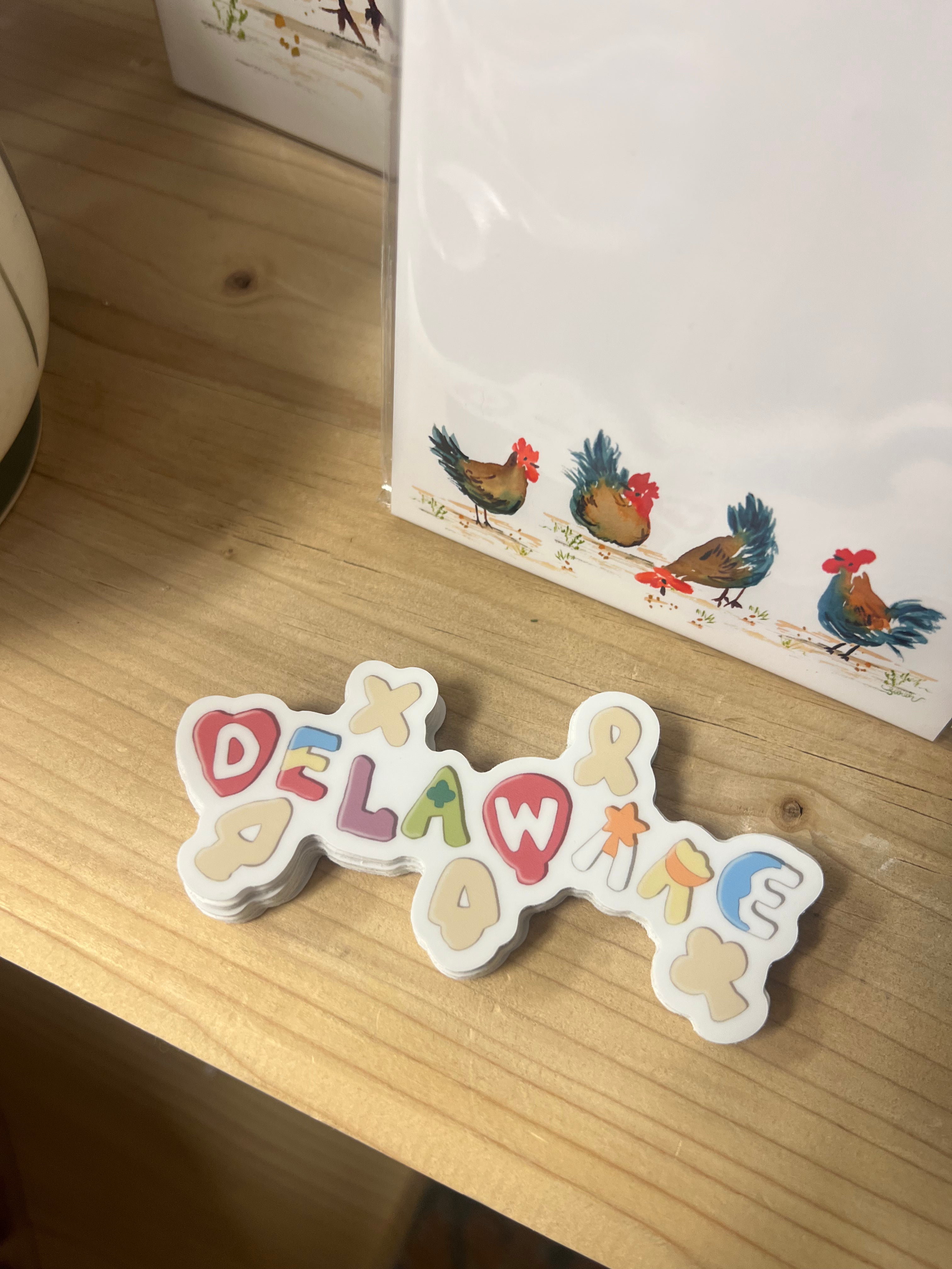 DELAWARE LUCKY CHARM STICKER