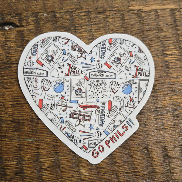 GO PHILS HEART STICKER
