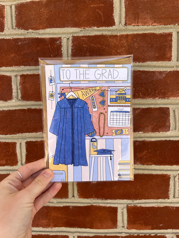 CAP & GOWN GREETING CARD
