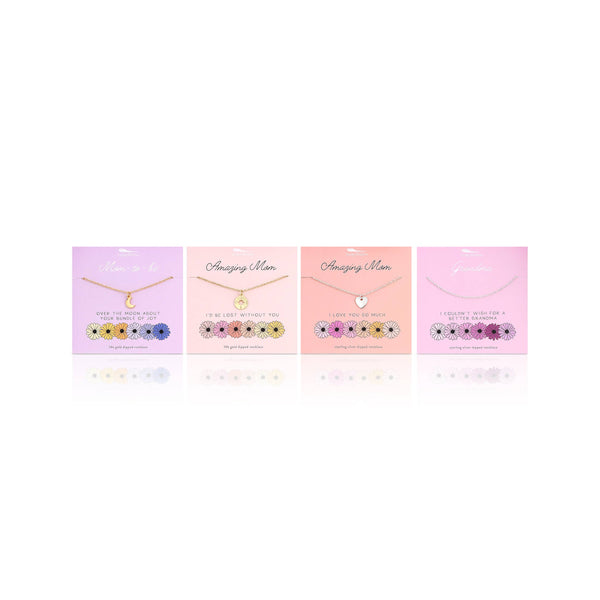 AMAZING MOM - I'D BE LOST WITHOUT YOU NECKLACE & CARD
