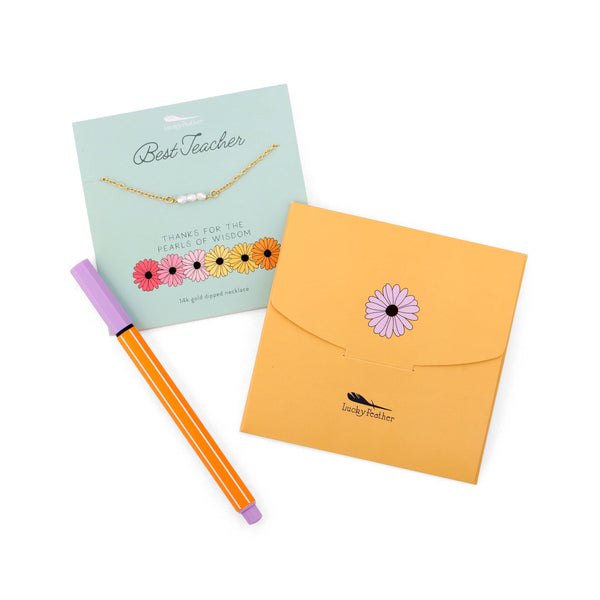 AMAZING MOM - I'D BE LOST WITHOUT YOU NECKLACE & CARD