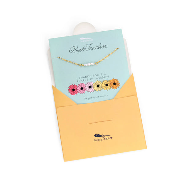 AMAZING MOM - I'D BE LOST WITHOUT YOU NECKLACE & CARD