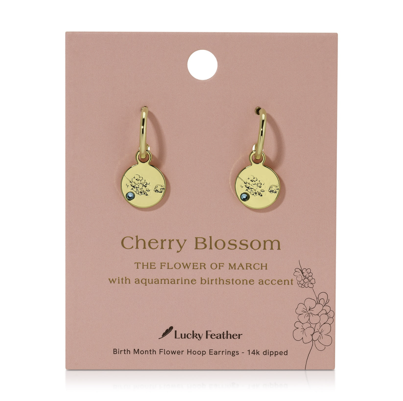 BIRTH MONTH FLOWER EARRINGS