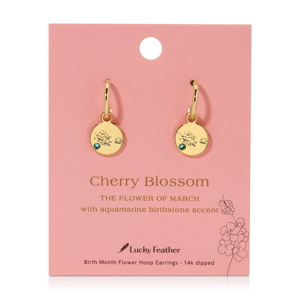 BIRTH MONTH FLOWER EARRINGS