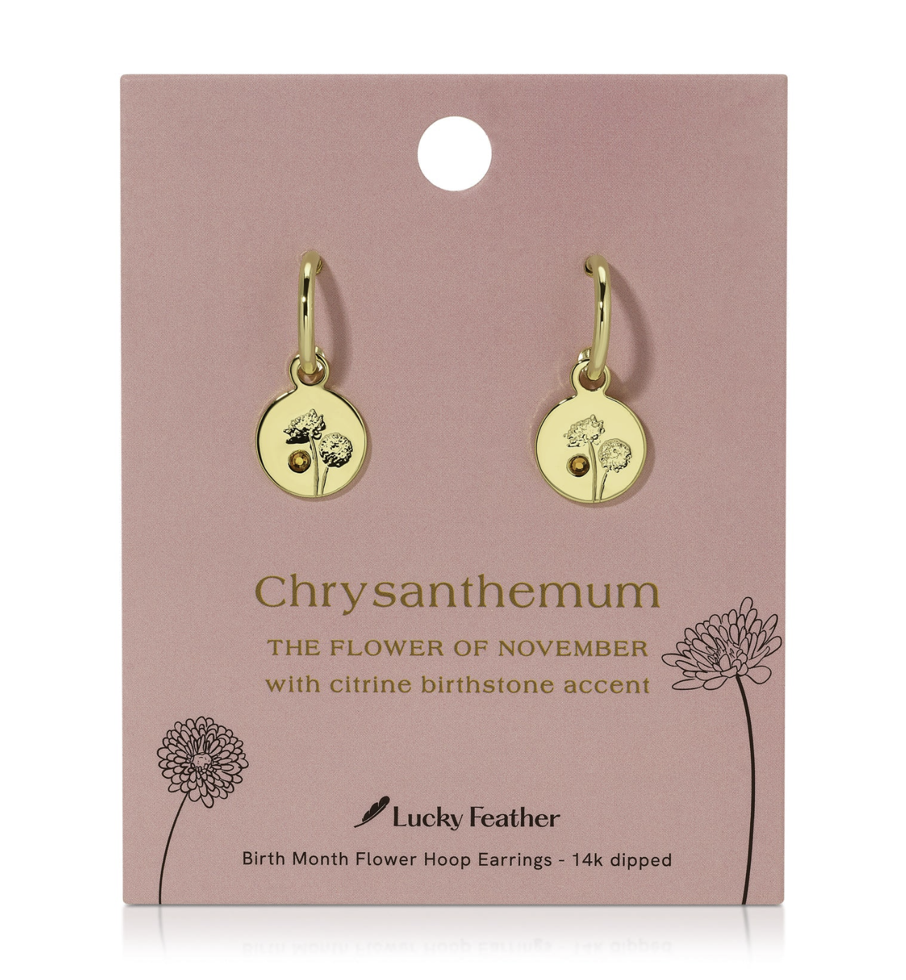 BIRTH MONTH FLOWER EARRINGS