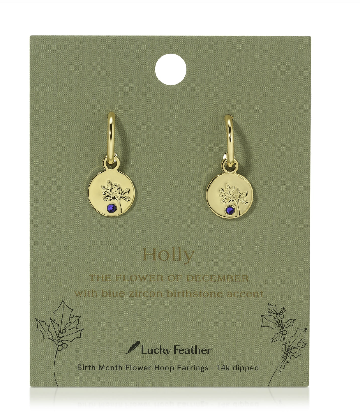 BIRTH MONTH FLOWER EARRINGS