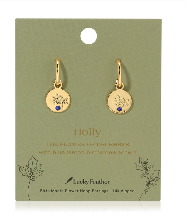 BIRTH MONTH FLOWER EARRINGS