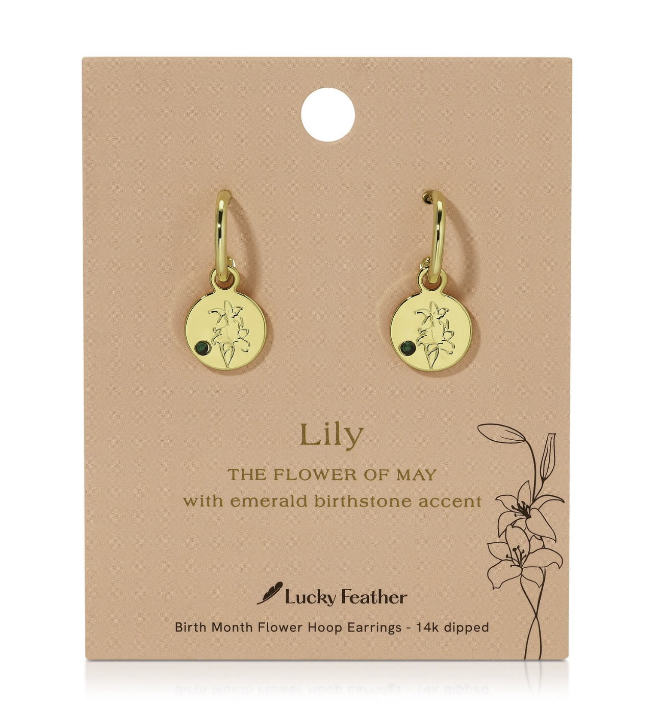 BIRTH MONTH FLOWER EARRINGS