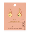 BIRTH MONTH FLOWER EARRINGS