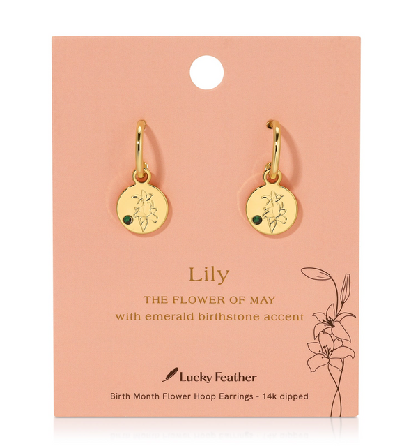 BIRTH MONTH FLOWER EARRINGS