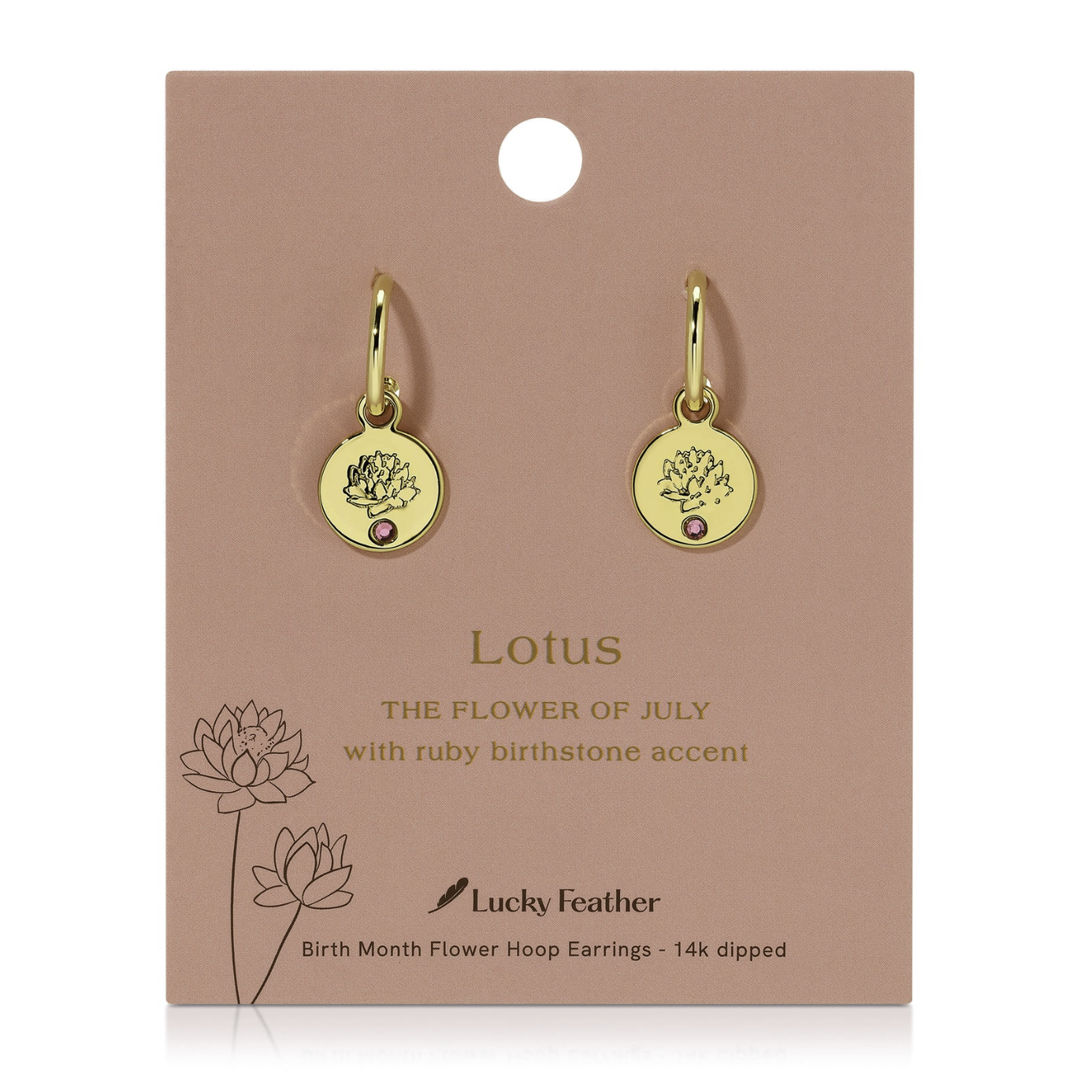 BIRTH MONTH FLOWER EARRINGS