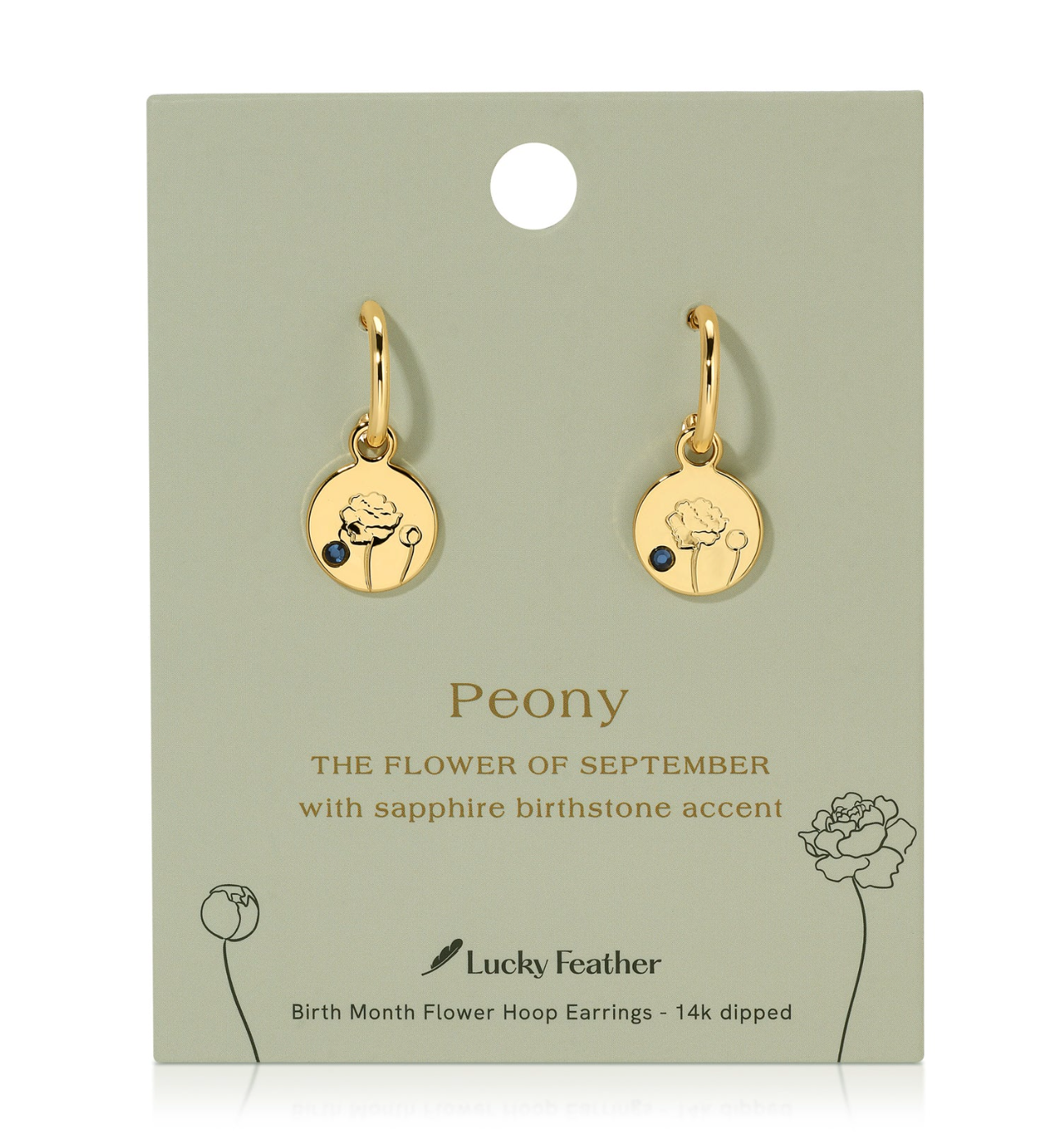 BIRTH MONTH FLOWER EARRINGS