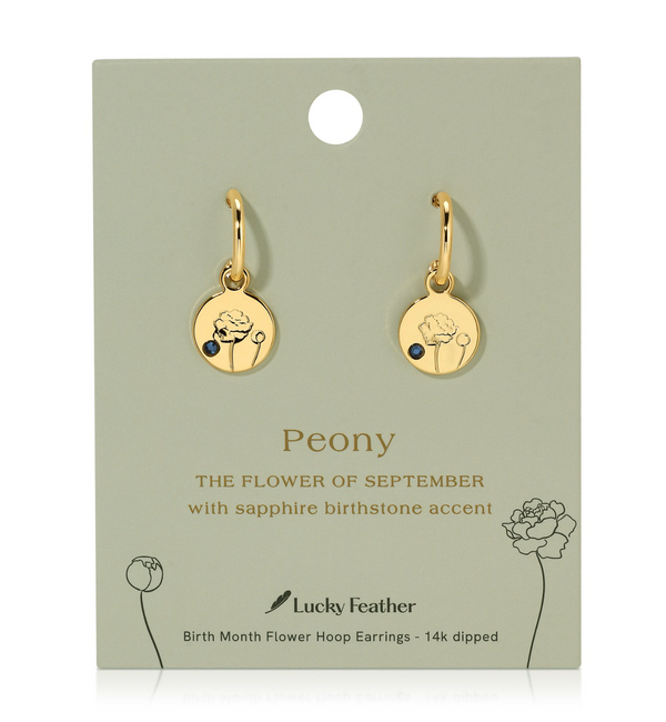 BIRTH MONTH FLOWER EARRINGS