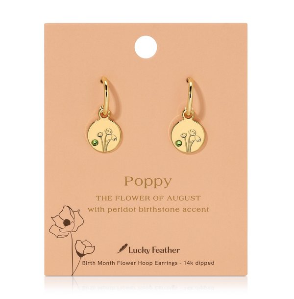 BIRTH MONTH FLOWER EARRINGS