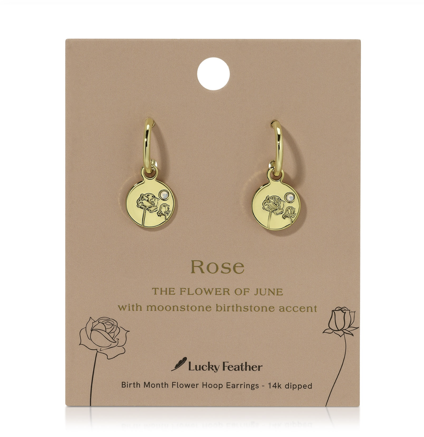BIRTH MONTH FLOWER EARRINGS