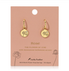 BIRTH MONTH FLOWER EARRINGS