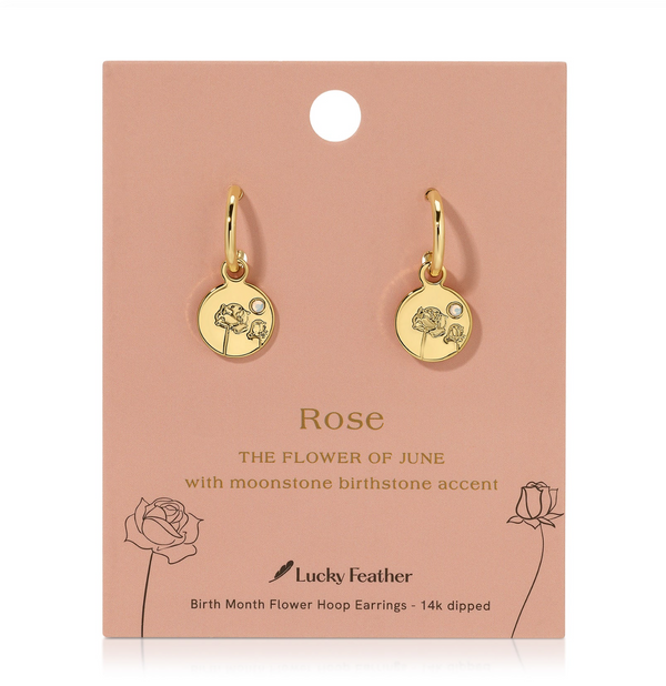 BIRTH MONTH FLOWER EARRINGS
