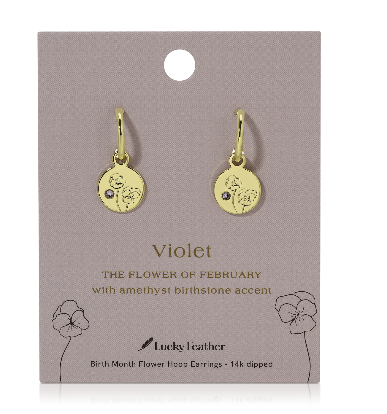 BIRTH MONTH FLOWER EARRINGS