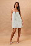 EYELET DETAIL MINI DRESS