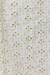 EYELET DETAIL MINI DRESS