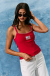 TANK TOP W/ AMERICAN FLAG
