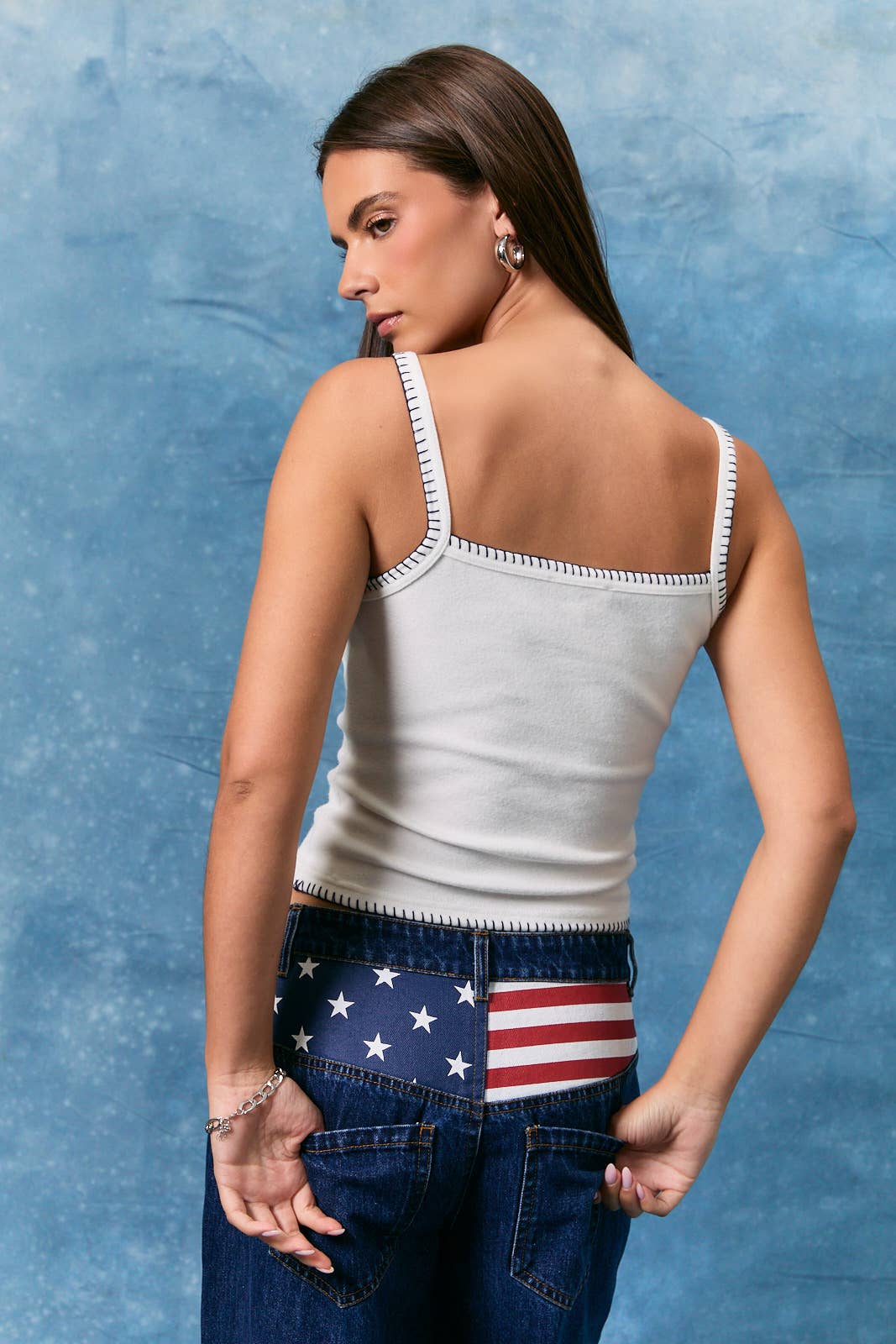 TANK TOP W/ AMERICAN FLAG