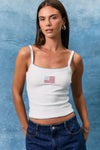 TANK TOP W/ AMERICAN FLAG
