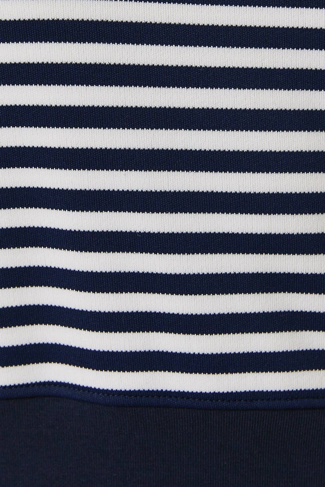 V-NECK STRIPE TOP, NAVY/WHITE