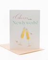 'CHEERS TO THE NEWLYWEDS' WEDDING CARD