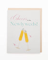 'CHEERS TO THE NEWLYWEDS' WEDDING CARD