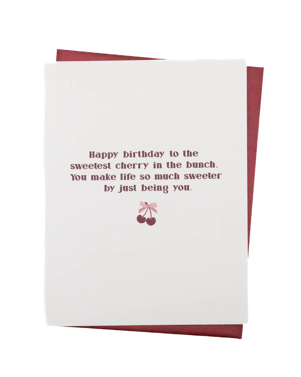 'SWEETEST CHERRY' BIRTHDAY CARD