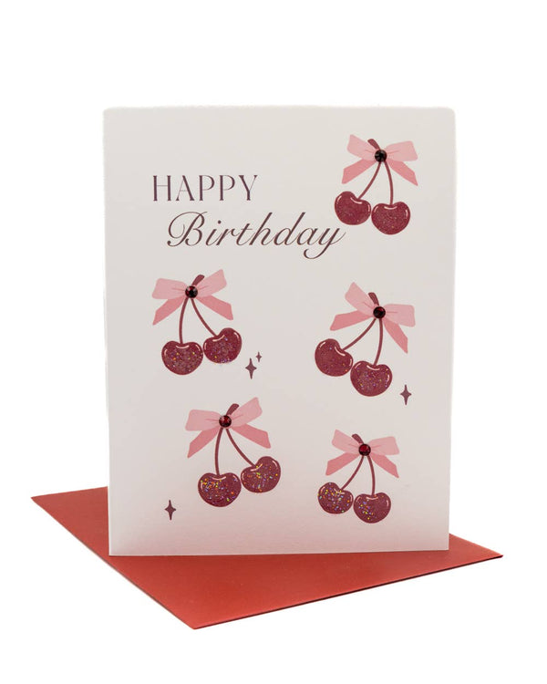 'SWEETEST CHERRY' BIRTHDAY CARD