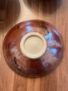JAN #21 LARGE RUST BOWL W/ RED STRIPE L.V.