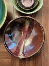 JAN #21 LARGE RUST BOWL W/ RED STRIPE L.V.