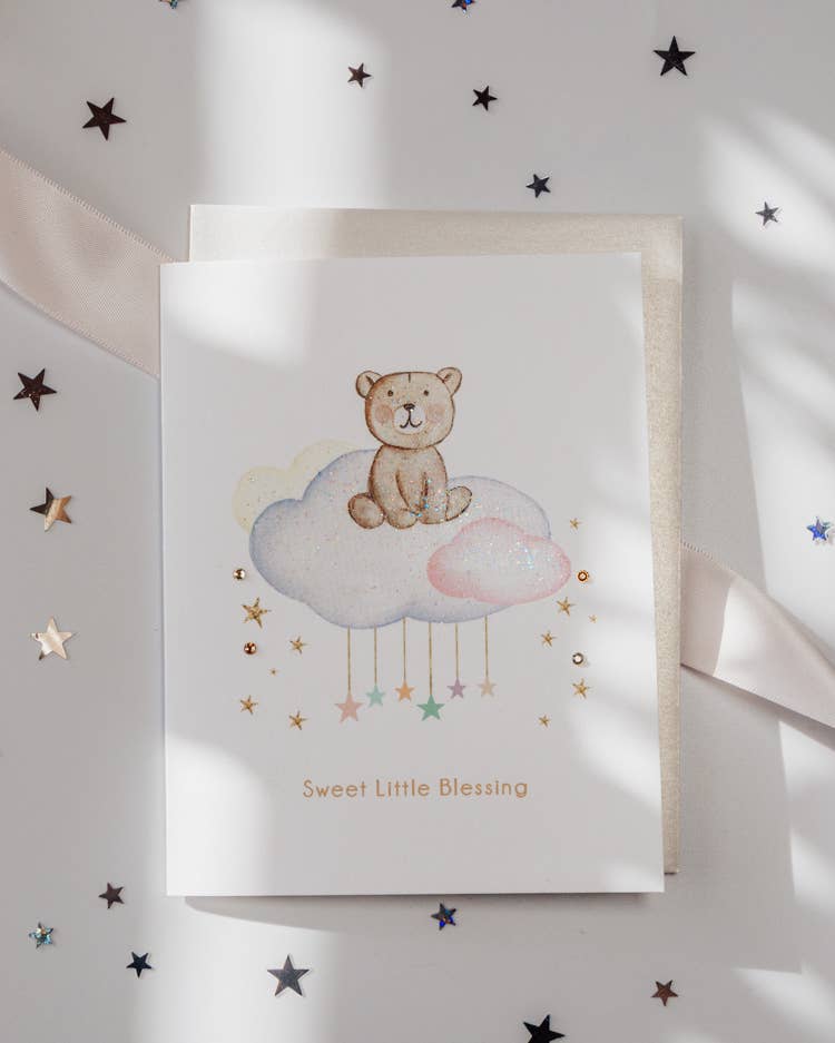 'SWEET LITTLE BLESSING' NEW BABT CARD