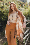 ALLOVER FLORAL PRINT KIMONO